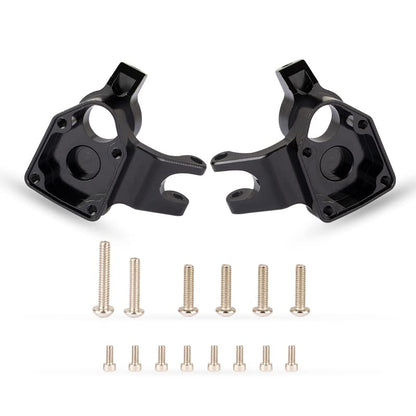 KYX Racing Aluminum Portal Axle Steering Knuckles Set Upgrades Parts Accessories for 1/18 RC Crawler Car Axial Capra UTB18