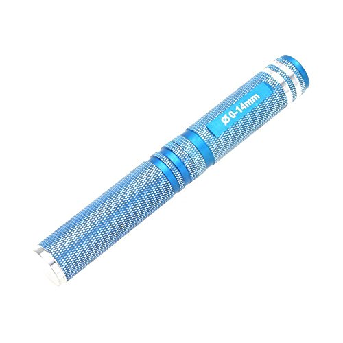 0-14mm RC Expanding Hole Puncher Opener Reamer Tool RC Body Shell Drills Tool & Universal RC Screws Kit,M3 Screws Flat washers R Clips Hexagon Wrench Repair Tool Box with Magnetic Screw Tray