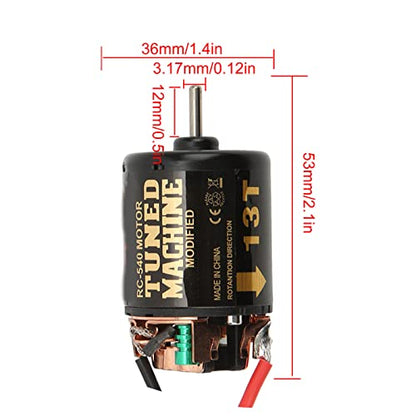 Alomejor 540 Brushed Motor 13T 1/10 RC Remote Control Car Brushed Electric Motor Replacement Part Rc Car Model Accessory