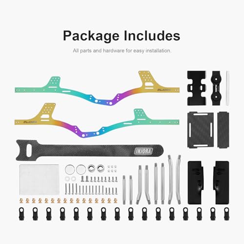 INJORA Rainbow Titanium LCG Chassis Kit for 1/24 SCX24