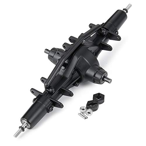 QUE-T Complete Aluminium Alloy Front Middle Rear Axle for 1/10 RC Crawler Car SCX10 90021 90027 90028 (Middle Axle) - color: 1x Middle Axle