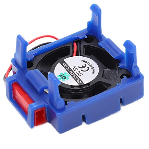JTLB RC Motor Cooling Fan, Mini Motor Heat Sinks with Integrated Connector Clip, Compact Size for VXl‑3S ESC, Suitable for Slash, Bandit,
