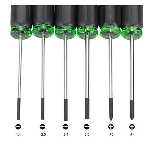 OEMTOOLS 22560 6 Piece Precision Screwdriver Set, Mini Screwdriver Set for Electronics, Eyeglasses, and Small Repairs, Magnetic Tips, Slotted and Phillips Heads, Chrome Vanadium Steel - style: Slotted and Phillips Head