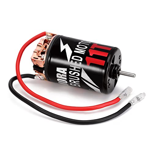 INJORA 550 Brushed Motor Waterproof 3-Slot 11T Motor for 1/10 Scale RC Car Crawler Truck Buggy Axial SCX10 AXI03007 JL 90046 TRX4 TRX6 (INM09) - size: 11T