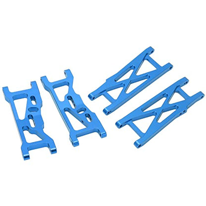 RC Aluminum Front and Rear Suspension Arms for LOSI 22S SCT 1/10 RC Short Course Truck Upgrade Parts(Blue) - color: Blue