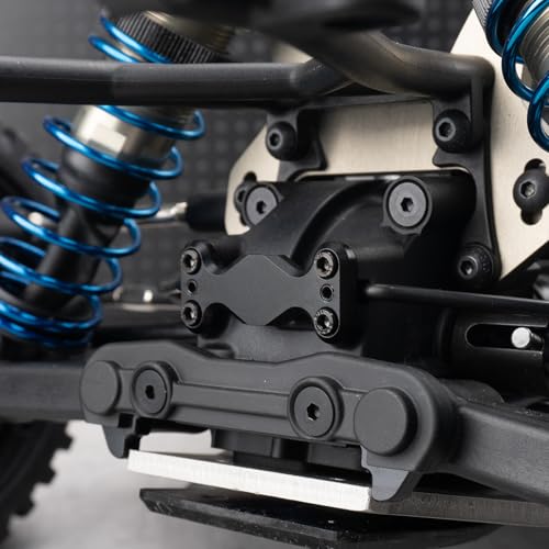 Aluminum Rear Sway Bar Assembly, Anti-Roll Stabilizer Rod and Anti-Sway Bar Mount Set, Black RC Upgrade Parts Compatible with 1/5 LOSI 5IVE-T 2.0 RC Buggy Car