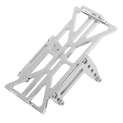 RC Car Battery Mounting Plate Aluminum Alloy Tray Compatible with Axial SCX24 90081 C10 1 24 Silver Color Easy Installation and Disassembly (Silver) - color: Silver