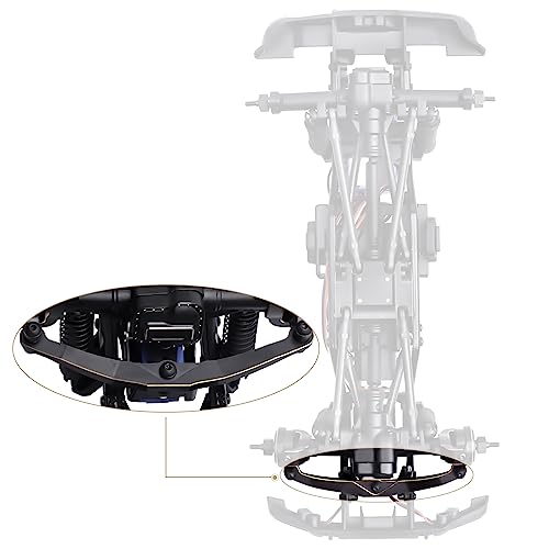 Brass Steering Blocks Knuckle, Caster Blocks C-Hubs, Steering Link Set Counterweight for Traxxas TRX4M Bronco Defender K10 F150 High Trail TRX4MT 1/18 Crawler