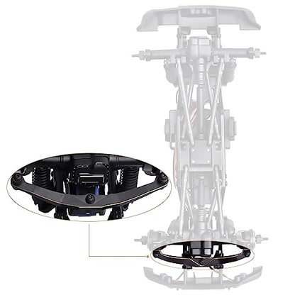 Brass Steering Blocks Knuckle, Caster Blocks C-Hubs, Steering Link Set Counterweight for Traxxas TRX4M Bronco Defender K10 F150 High Trail TRX4MT 1/18 Crawler