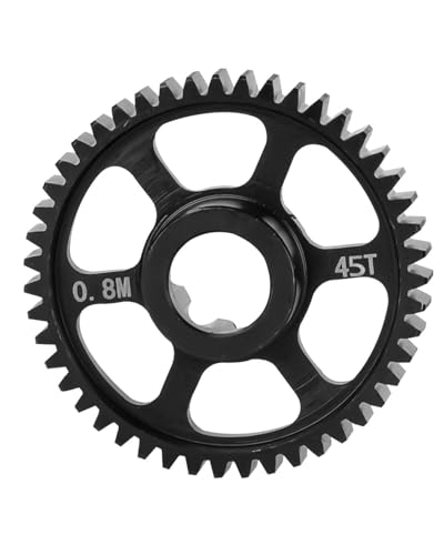 RC #45 Steel 45T Spur Gear 0.8m Upgrades Part for 1/16 Mini Maxx Monster TRUCK-107154-1 RC Car,Transmission Gears Spur Gear Hop Ups(#10756)