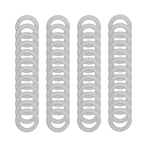 48 Pcs M10x16mm 304 Stainless Steel Shim Washers, Precision Thin Spacers | 0.1, 0.2, 0.3 and 0.5mm, 12 pcs each, flat spacer washers for M10 bolts, electronics assembly and mechanical repair - size: M10X16