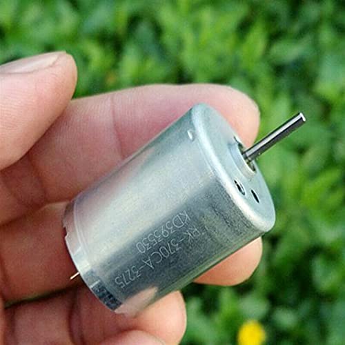 Lcuihua-dc Motor Toy Boat Car Tool Model Motor, 27300RPM DC 5V-12V, Micro Mini 370 Electric Motor, 6V 9V Carbon Brush Large Torque High Speed