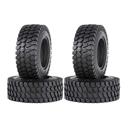 1.55 inch Tires Rubber Tyres for 1:10 RC Crawler Car D90 TF2 Tamiya CC01 LC70 MST JIMNY 90069 (78mm, B) - color: 78mm, B