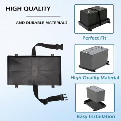 Group 27 Battery Tray for Automotive, Marine, Rv, Boat Battery Tray, Series With Strap Battery Tray for Boat, (27 Series) - size: 27 Series 1Pack