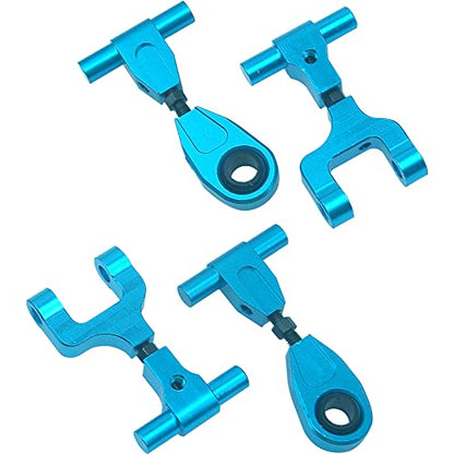 Aluminum Front Upper & Rear Upper Suspension Arms Swing Arm Set Compatible with Tamiya TT02 1/10 RC On Road Touring Car Upgrade Parts