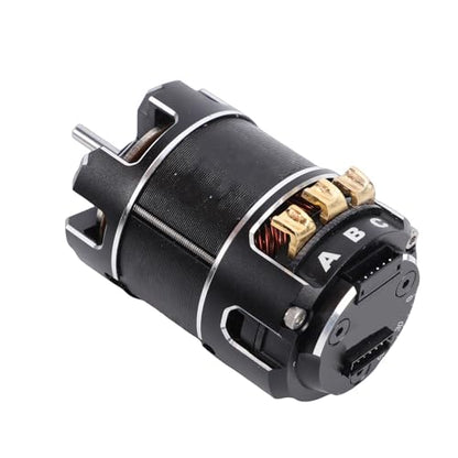 Sorandy 1/10 Scale CNC Aluminum Brushless Motor, Sensorless RC Racing Motor with Adjustable Advance Angle, High Performance for RC Cars, Trucks & Buggies (17.5T) - size: 17.5T