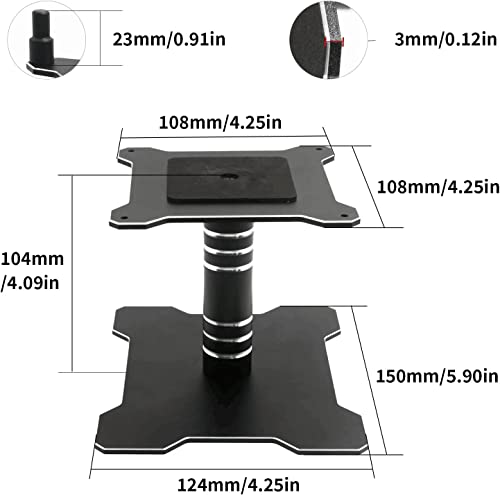 RC Car Stand Work Stand Repair Station 360 Degree Rotate for 1/10 1/8 1/12 RC Car Truck Buggy Crawler Multifunctional Repair Stand Repair Tool - color: Matte Black