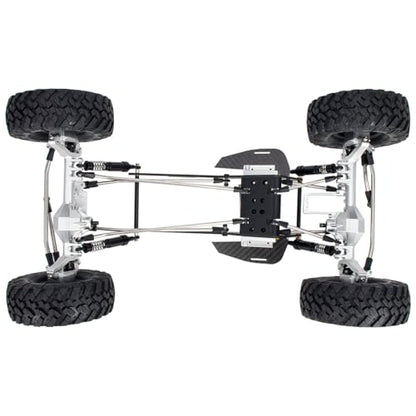 1/10 RC Portal Axles Set with BTA SOA Servo Mount CNC Aluminum One Piece Construction Offset Front Rear Completes Axle Set for Axial Capra 1.9 UTB LCG Cheater Rig 4WS DIY Upgrades (Black) - color: Black