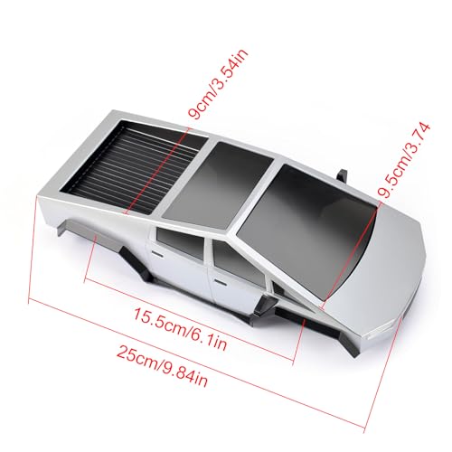 1/18 RC Pickup Hard Body Shell with Front & Rear Bumpers, Upgrade for TRX4M Bronco Defender (Silver) - color: Silver