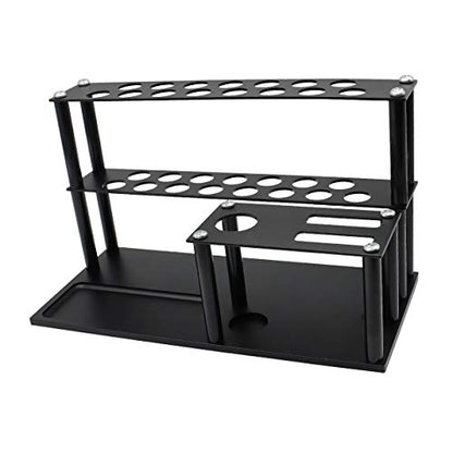 RC Tools Kit Organizers fit Screw Driver Pliers Body Reamer Bulit-in Screw Tray 18 Holes Screwdriver Storage Rack Compatible with RC Car Quadcopter Drone Helicopter Airplane Boat