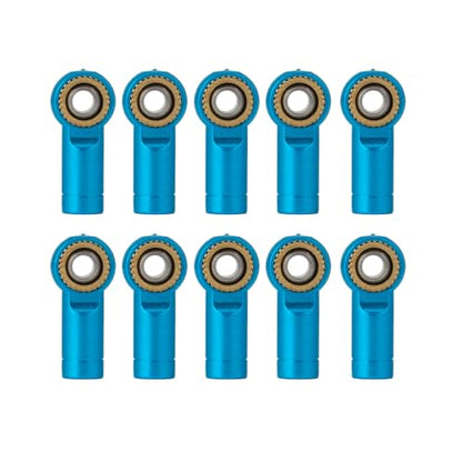 M3 Metal Tie Rod End Ball Joint Link Ball Head Holder, M3 Blue | For 1/10 Axial SCX10 90046 90047 TRX4, RC Crawler Car, Parts - color: M3 Blue