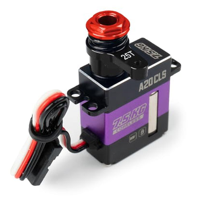 25T Bellcrank Arm Servo Saver for LOSI 1/18 Mini LMT 4WD 1:18th Scale Crawler Car Upgrade Parts (Red) - color: Red