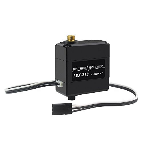 LewanSoul LDX-218 Full Metal Gear Standard Digital Servo with 17kg High Torque Dual Ball Bearing for Robot(Control Angle 180) - size: Control angle 180°