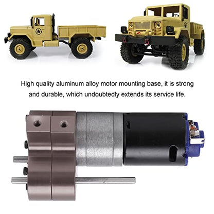 RC Gear Box, Metal Speed Change Gear Box with 370 Motor for WPL 1/16 RC Military Truck()
