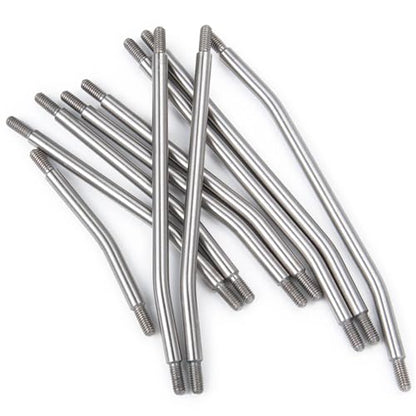 RC Car Models Parts for Axial for Scx10 Ii 90046 1/10 Rc Car 10Pcs 313 324Mm Stainless Steel Link Rod Set Linkage Steering W Nylon Ball End(324mm) - size: 324mm