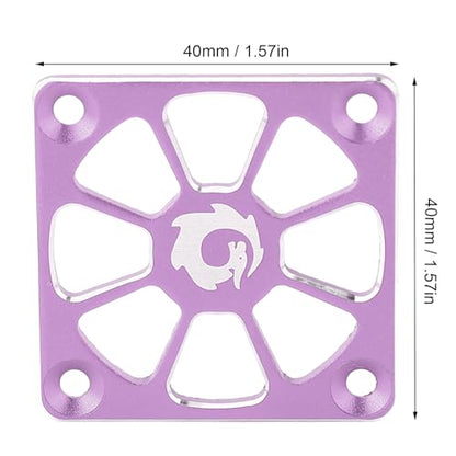 Tyenaza RC Cooling Fan Cover, 1.57in Wide Aluminium Alloy Easy Installation RC ESC Cooling Fan Cover for Repair Replacement(40 x 40mm)