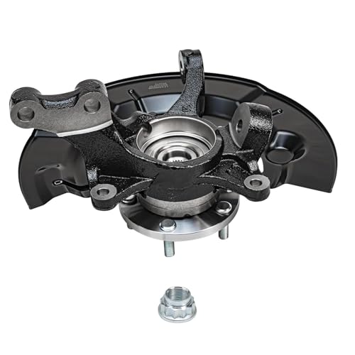 Detroit Axle - Front Steering Knuckles w/Hubs Outer Tie Rod End Links | Replacement for 2012-2017 Toyota Camry L LE XLE 2.5L - size: 4SU48654/Kit