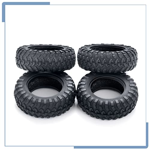 4PCS Rubber Micro RC Tires 42mm for Kyosho Mini Z 4x4 Tires 1/18 Scale 1/24 Scale - size: 42mm
