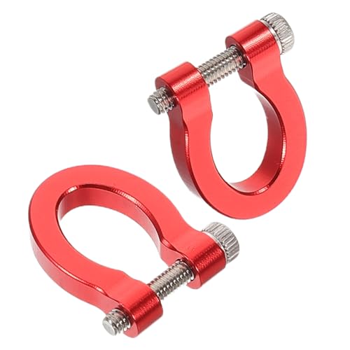 SOLUSTRE Aluminum Alloy Tow Hook Set for Rc Crawler Car Strong Model Towing Shackle Simple Installation Versatile Design