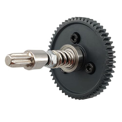 54T Steel Differential Gear with Slipper Clutch for Slash Stampede Rustler | 32P,15T 17T 19T Pinion Set,4X4,6878,Pre-Assembled,Direct Replacement,High Strength,Wear Resistant