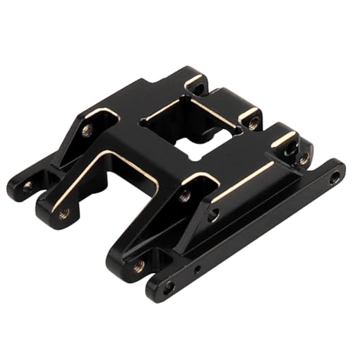 Black Coating Brass Skid Plate Transmission Mount for 1/18 RC Crawler TRX4M Upgrade, 60g