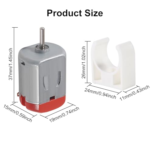 20pcs Micro 130 DC Motor Strong Magnetic Brushed Electric DC 3V -12V 25000 RPM Cars Toys Electric,High Speed Torque DIY Remote Control Toy Car Hobby Motor, Metal Car Engine Motor Kit
