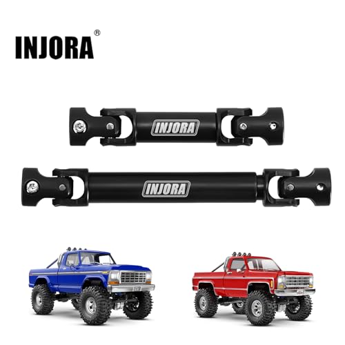 INJORA Hardened Steel Drive Shafts for TRX4M High Trail K10 F150