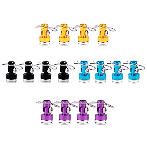 8pcs/Pack Magnetic RC Car Shell Column Invisible Body Post Mount Black