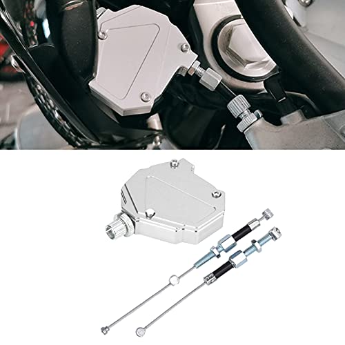 BRRNOO Clutch, Aluminum Alloy Clutch Box Aluminium Alloy Universal Modification Brake for Motorcycles and ATVs (Silver) - color: Silver