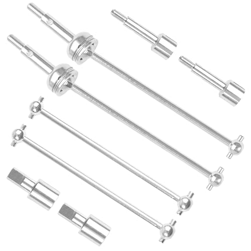 ShareGoo Metal 144001 CVD Drive Shaft Differential Cup Wheel Axle Stub Wheel Shaft Cup Compatible with WLtoys 144001 1/14 RC Car (Silver) - color: Silver