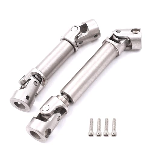 Stainless Steel Center Drive Shafts for Redcat Ascent-18 1/18 RC Car | Front and Rear Drive Shaft,CNC Machined,Ascent-18 1/18 RC Crawler Upgrades Parts,Rust Resistant,High Strength
