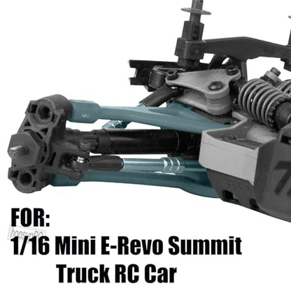 RC Adjustable Turnbuckles Links Upgrades Parts for 1/16 Mini E-Revo Summit Truck RC Car.Aluminum Front Rear Adjustable Turnbuckles Camber Links Toe Link Hops Up,Titanium - color: Titanium(for 1/16)