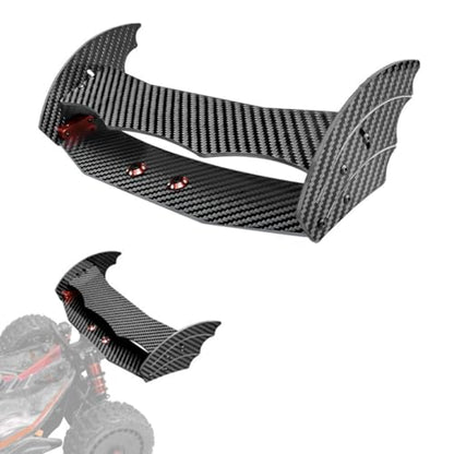 RC Rear Wing Tail for Arrma 1/8 Typhon 6s BLX RC Car Carbon Fiber Adjustable Wing Tail Spoiler (Blue) (Red) - color: Red
