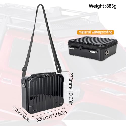 Portable Hardshell Carrying Case Box Protective Shoulder Storage Bag Suitcase Organizer for 1/24 RC Crawlers Car SCX24 Accessories