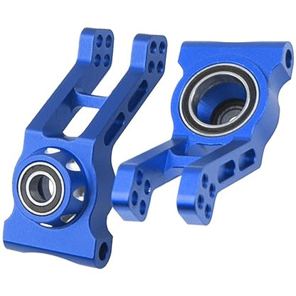 Metal Rear Axle Steering Knuckles, Rear Hub Carrier Rear Axle Cup Mount Upgrades Parts Compatible with Arrma 1/8 Infraction 4X4 MEGA/Vendetta 4X4 3S BLX RC Car (Blue)