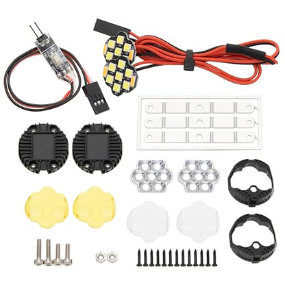 MEUS RACING RC Car LED Lights Kit - 1/10 Scale RC Crawler Accessories for Axial SCX10, Wraith, Traxxas TRX4 & TRX6, Redcat Gen8 Upgrades Parts (2pcs Hive Lights) - style: 2pcs Hive Lights