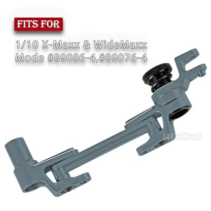 Aluminum Tie Rod & Servo Horn Upgrades Part for 1/10 WideMaxx/X-Maxx,RC Fixed Link Steering Servo Arm,RC Truck Mode #89086-4,#89076-4,Titanium - color: Titanium - (Tie Rod & Servo)
