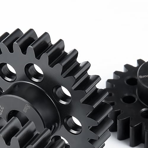 Mod 1.5 8mm Motor Gears 26T Steel Pinion Gear for 1:5 X Maxx 6S/8S | XRT 1/6 8S Monster 4WD 1/10 E-REVO Truck Upgrades - size: 26T