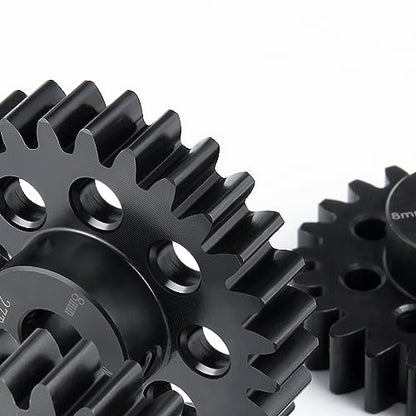 Mod 1.5 8mm Motor Gears 26T Steel Pinion Gear for 1:5 X Maxx 6S/8S | XRT 1/6 8S Monster 4WD 1/10 E-REVO Truck Upgrades - size: 26T