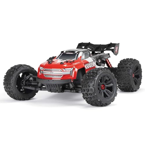 ARRMA RC Truck KRATON 4X4 4S BLX 1/10TH 4WD Speed Monster Truck RTR (Battery and Charger Not Included), Red, ARA4408V2T3 - color: Red